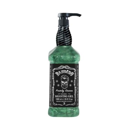 Gel rasage transparent pour homme vert nacré 1L  - BANDIDO -