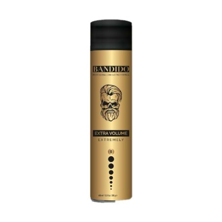 LAQUE CHEVEUX EXTRA VOLUME ET FIXATION GOLD 400ML - BANDIDO