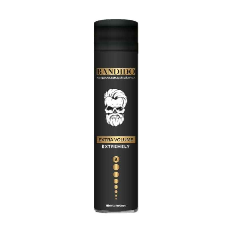 LAQUE CHEVEUX extra volume et fixation Black 400ML - BANDIDO