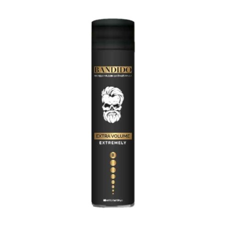 LAQUE CHEVEUX extra volume et fixation Black 400ML - BANDIDO